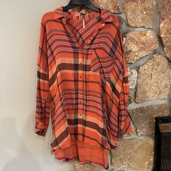 Free People Plaid Tunic - Picture 4 of 5